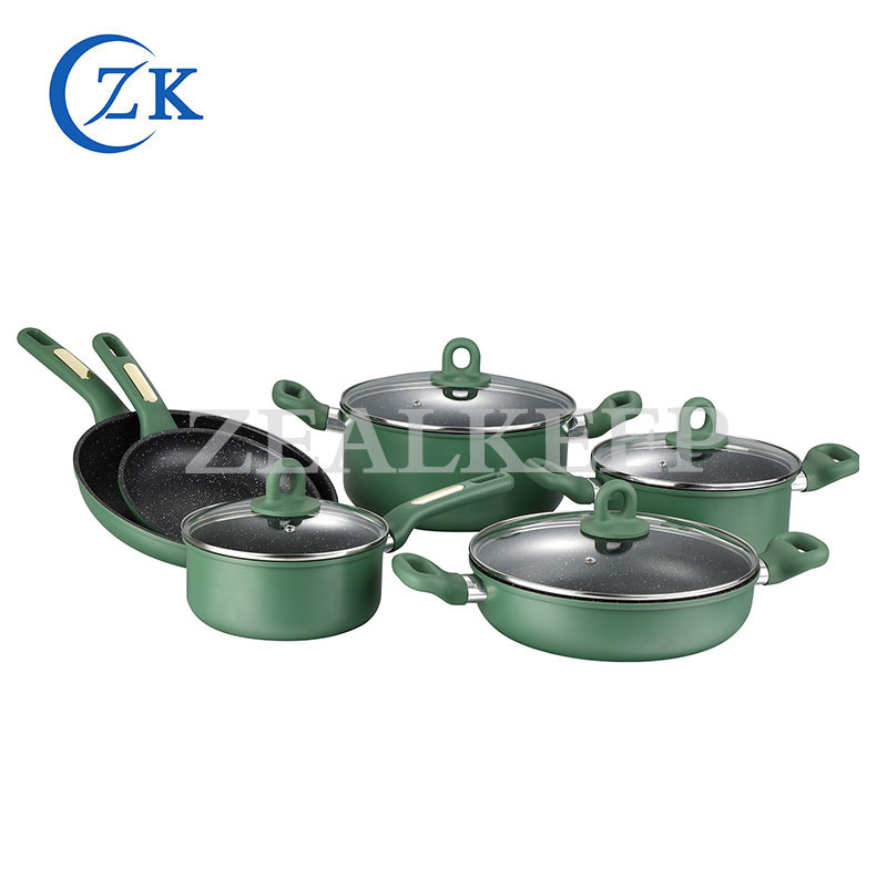 Why Should You Choose the Rubber Handle Rolled Edge Aluminum Nonstick Cookware Set for Your Kitchen